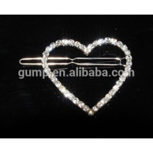 custom heart rhinestone brooch pins